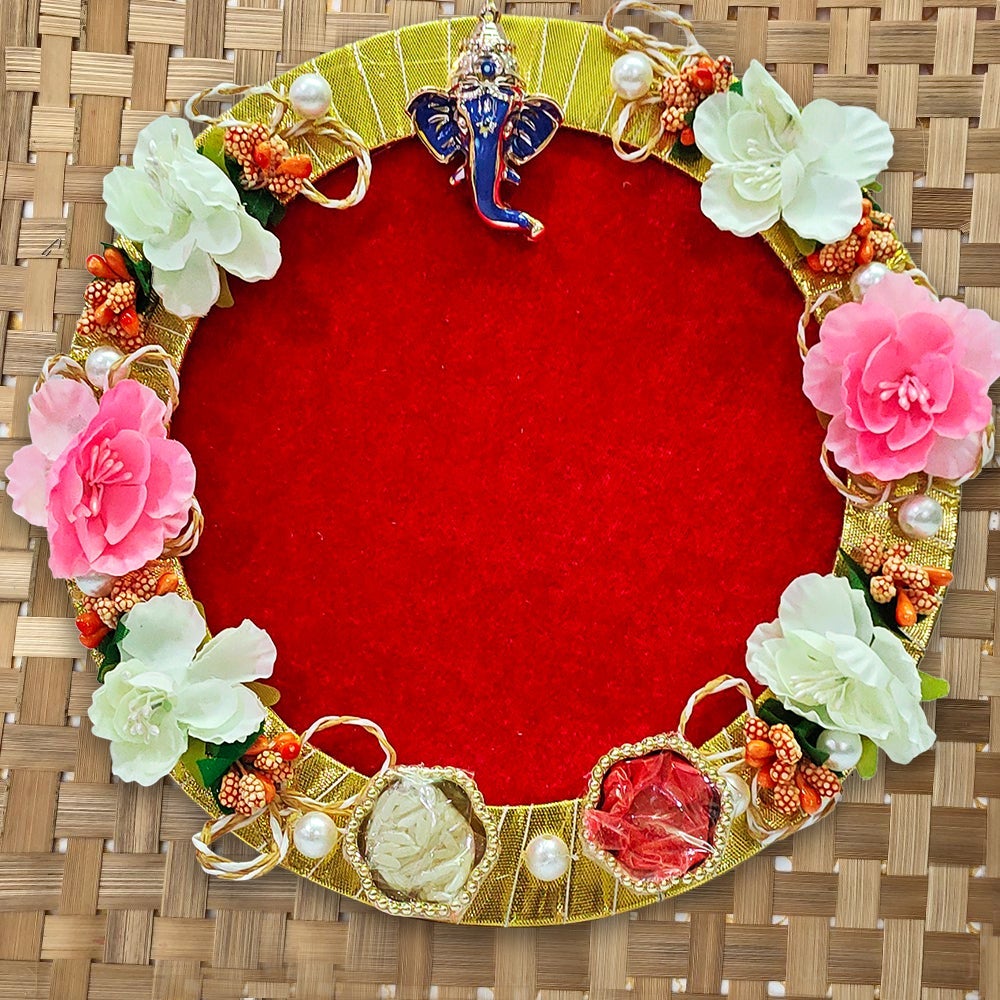 Handmade Decorative Aarti Thali Puja Store Online Pooja Items Online Puja Samagri Pooja Store near me www.satvikstore.in