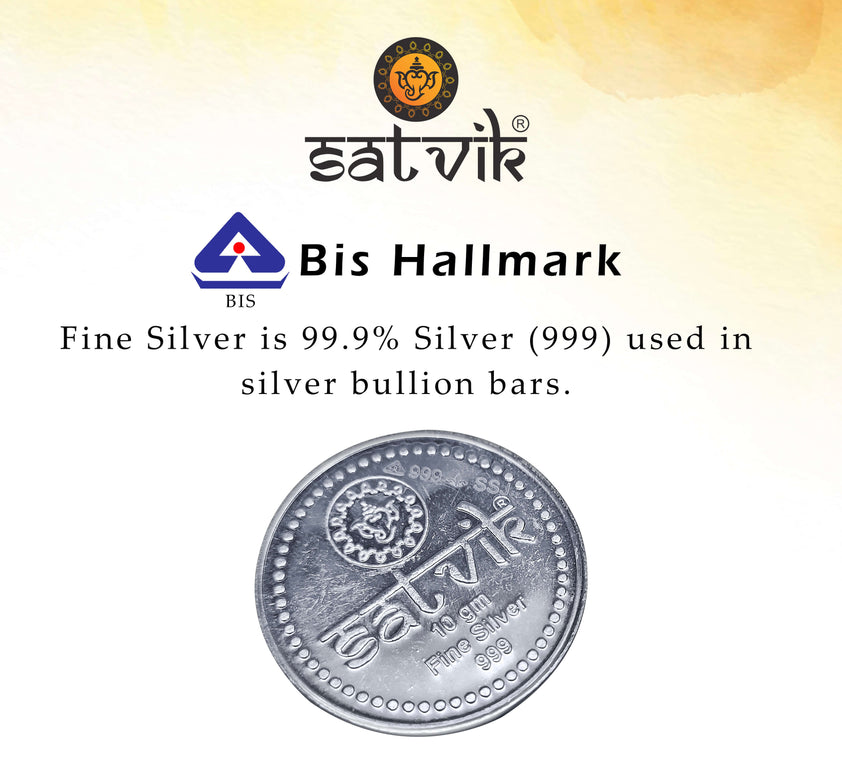 Pure Hallmark Silver Coin (Chandi Ka Sikka) For Pooja | Satvikstore.in ...