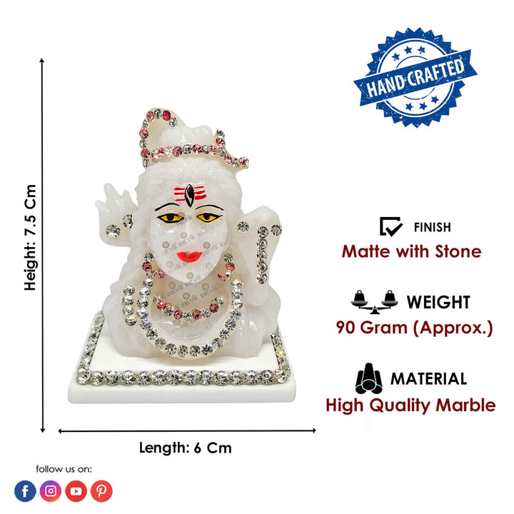 Marble Shiv Idol Puja Store Online Pooja Items Online Puja Samagri Pooja Store near me www.satvikstore.in