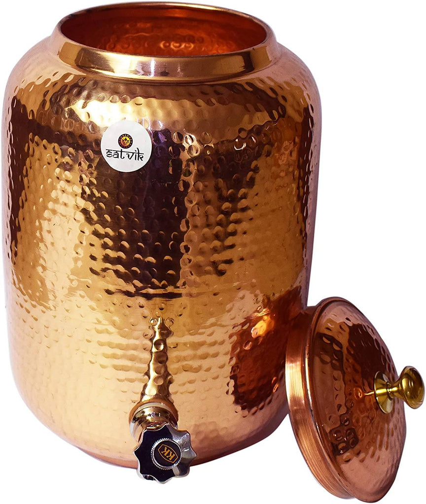 Copper Water Dispenser (Tank) Puja Store Online Pooja Items Online Puja Samagri Pooja Store near me www.satvikstore.in