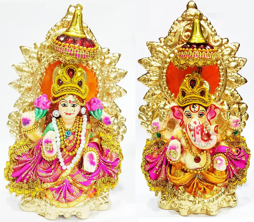 Lakshmi Ganesha Clay Statue Puja Store Online Pooja Items Online Puja Samagri Pooja Store near me www.satvikstore.in