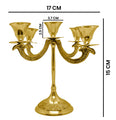 Brass 5 Pc Retro Candle Stand Puja Store Online Pooja Items Online Puja Samagri Pooja Store near me www.satvikstore.in