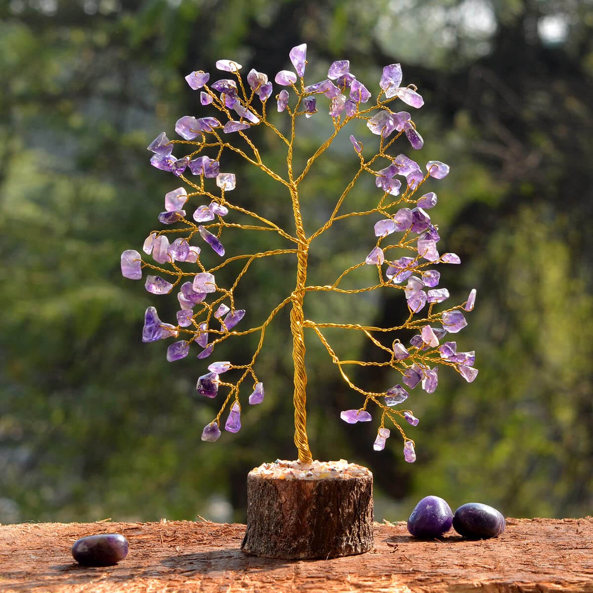 Amethyst Crystal Tree (100 Beads) – Peace Healing Energy