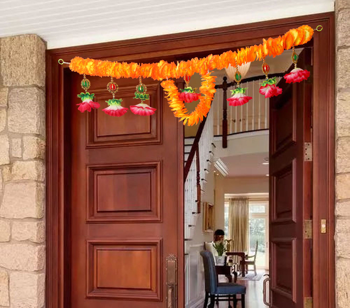 Artificial Flower Bandarwal for Door Decoration Floral Toran (Design-16)