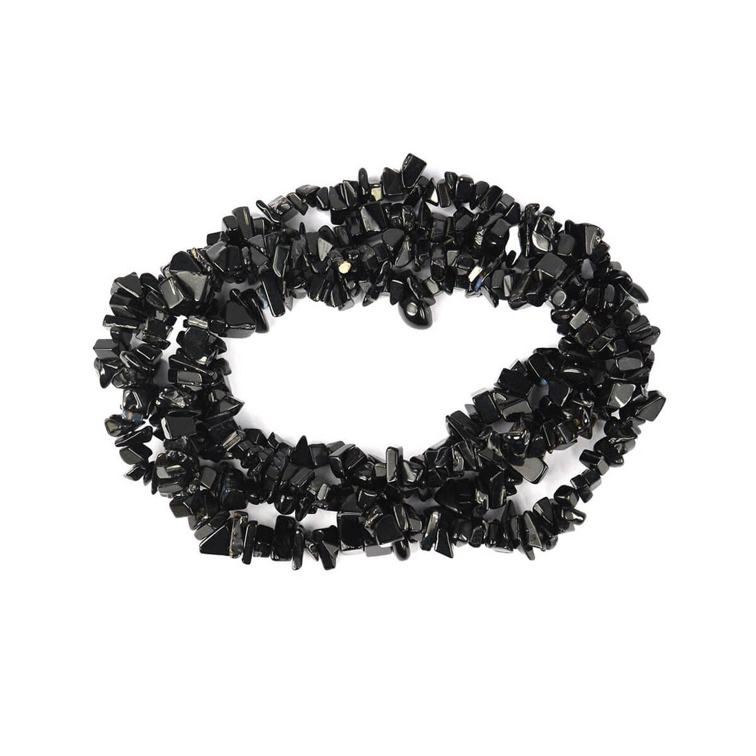 Black Onyx Crystal Necklace for Chakra Healing & Protection