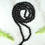 108 Beads Black Onyx Crystal Jaap Mala for Protection & Focus
