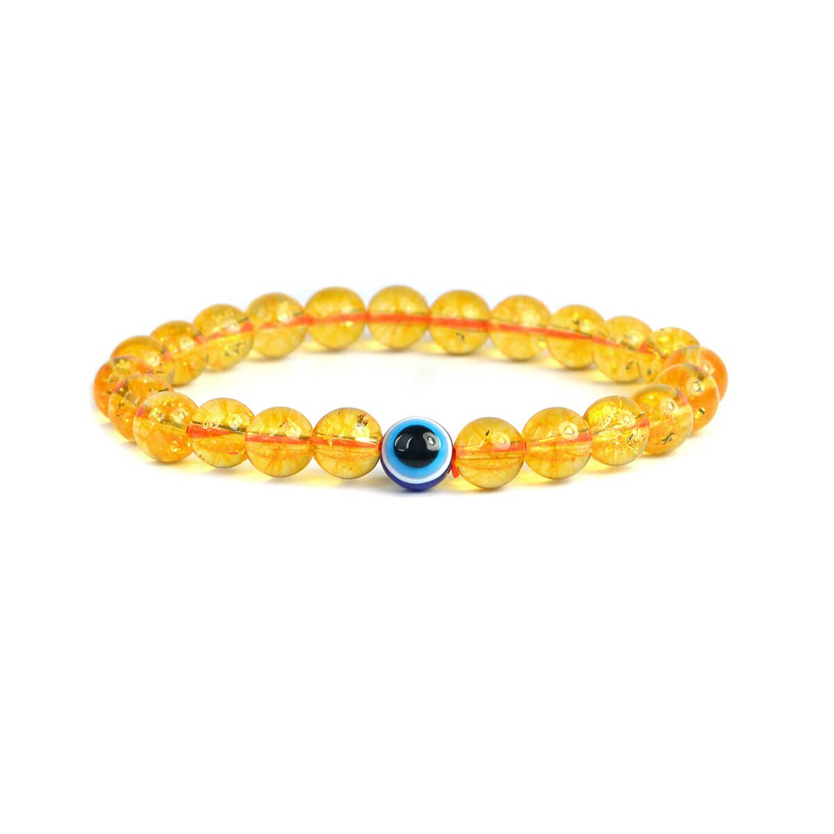 Citrine bracelet 8mm natural citrine stone bracelet