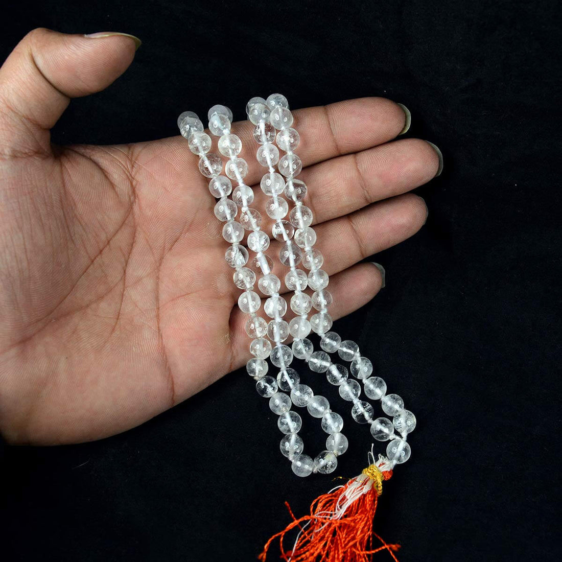 Clear Quartz Crystal Mala for Chakra Healing 6 MM