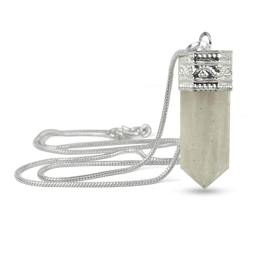Clear Quartz Crystal Pencil Pendent for Reiki