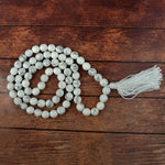 Howlite Crystal Necklace | 6MM Beads for Chakra Healing & Calm
