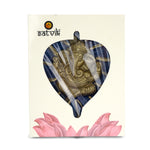 1 Pc Lord Ganesh on Leaf Patta Wall Hanging