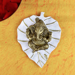1 Pc Lord Ganesh on Leaf Patta Wall Hanging