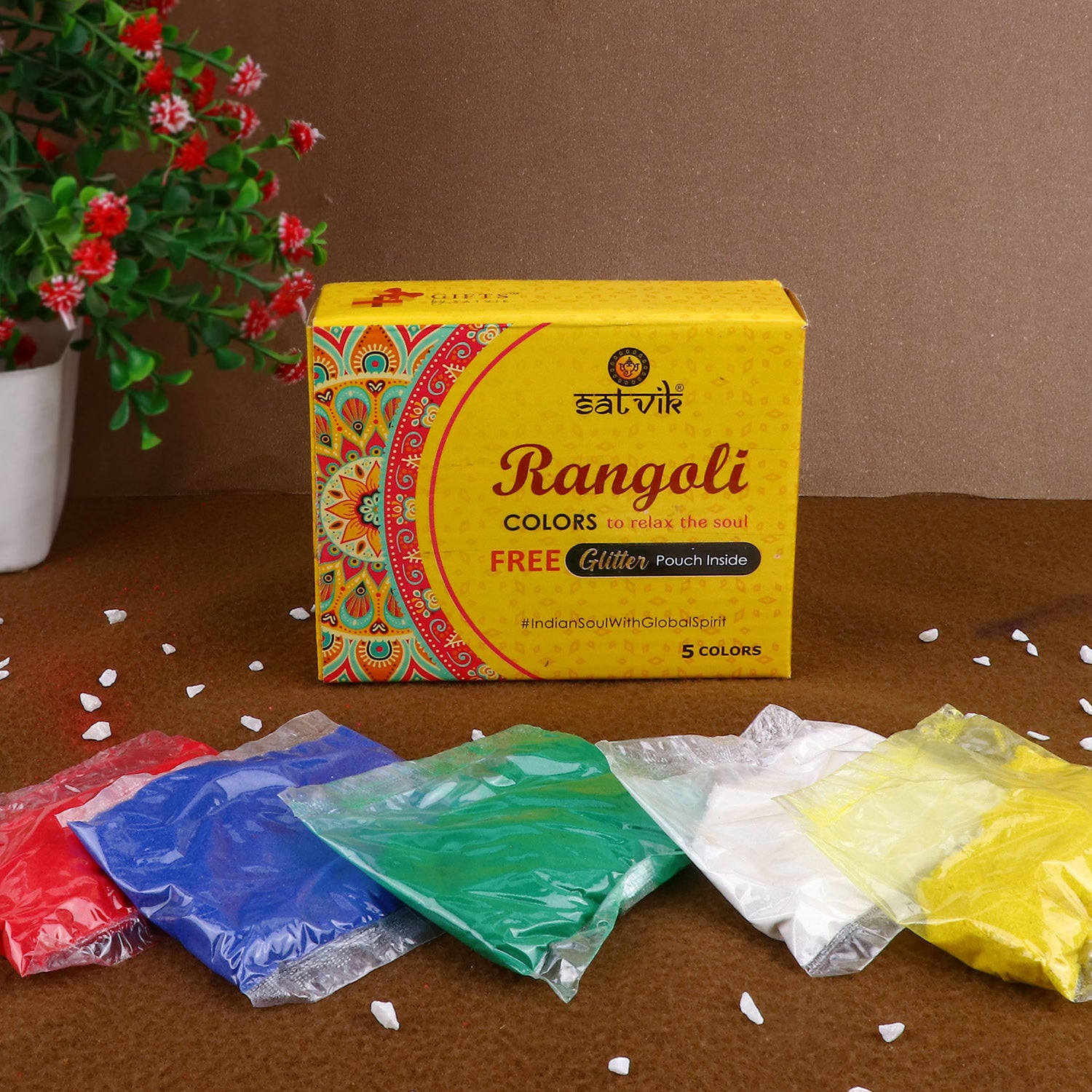 Rangoli Colors (5 Pc Pouch Pack)