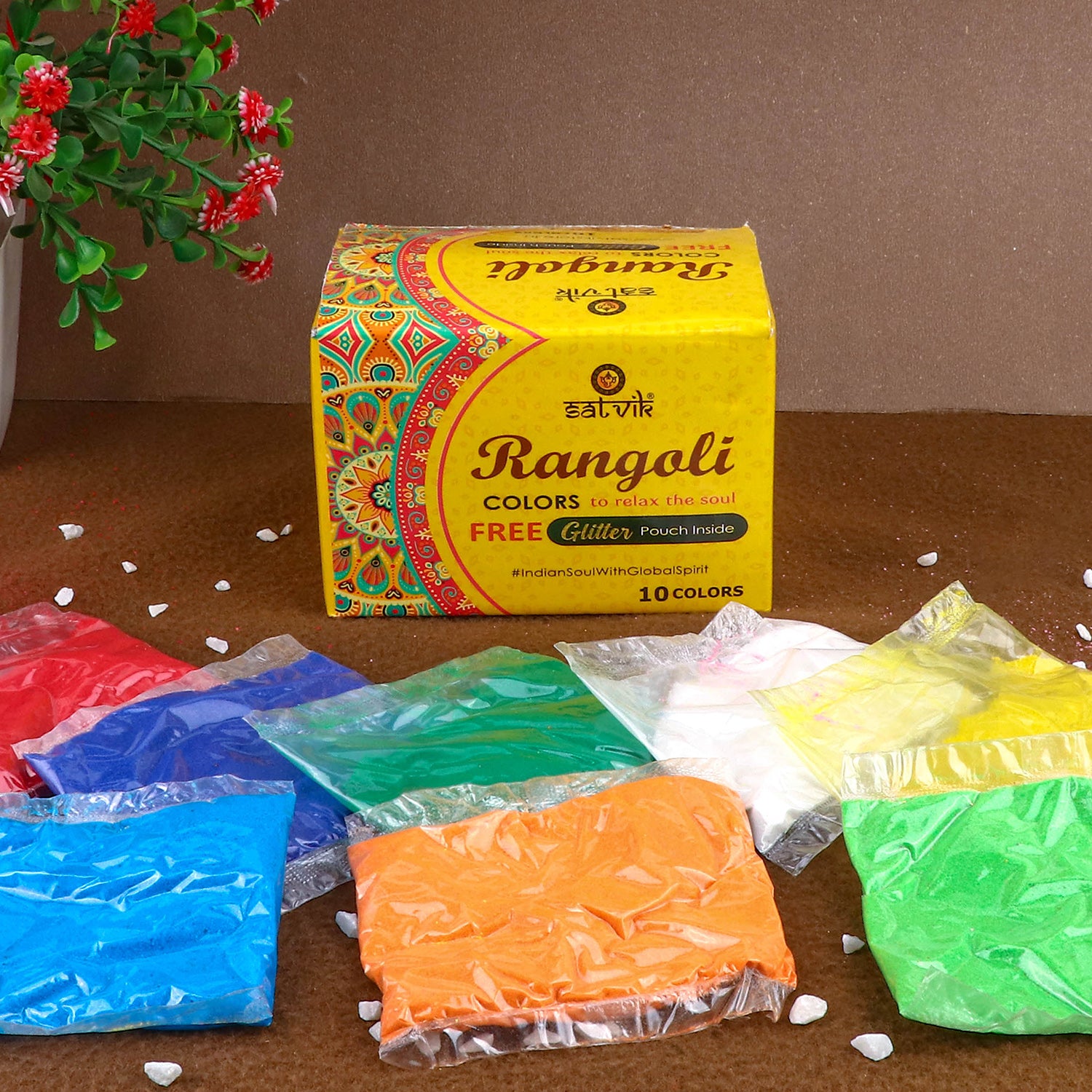 Rangoli Colors (10 Pc Pouch Pack) –