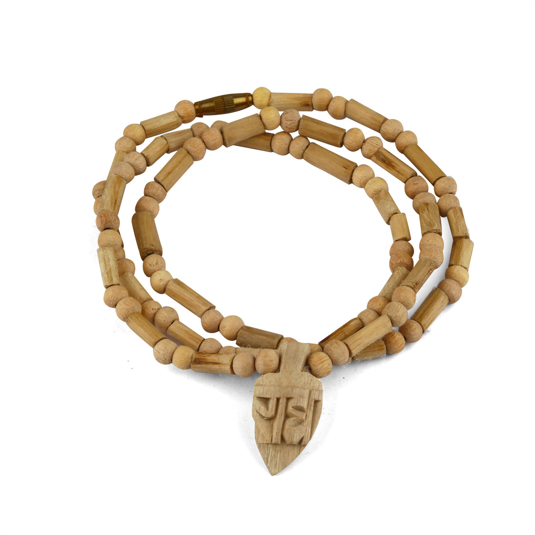 100% Pure Tulsi Kanthi Mala with Radha Pendant