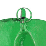 1 Pc Lord Ganesh Face on Leaf Patta Wall Hanging Green