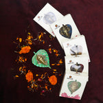 1 Pc Lord Ganesh Face on Leaf Patta Wall Hanging - Blue
