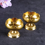 Designer Pure Brass Diya (Small)