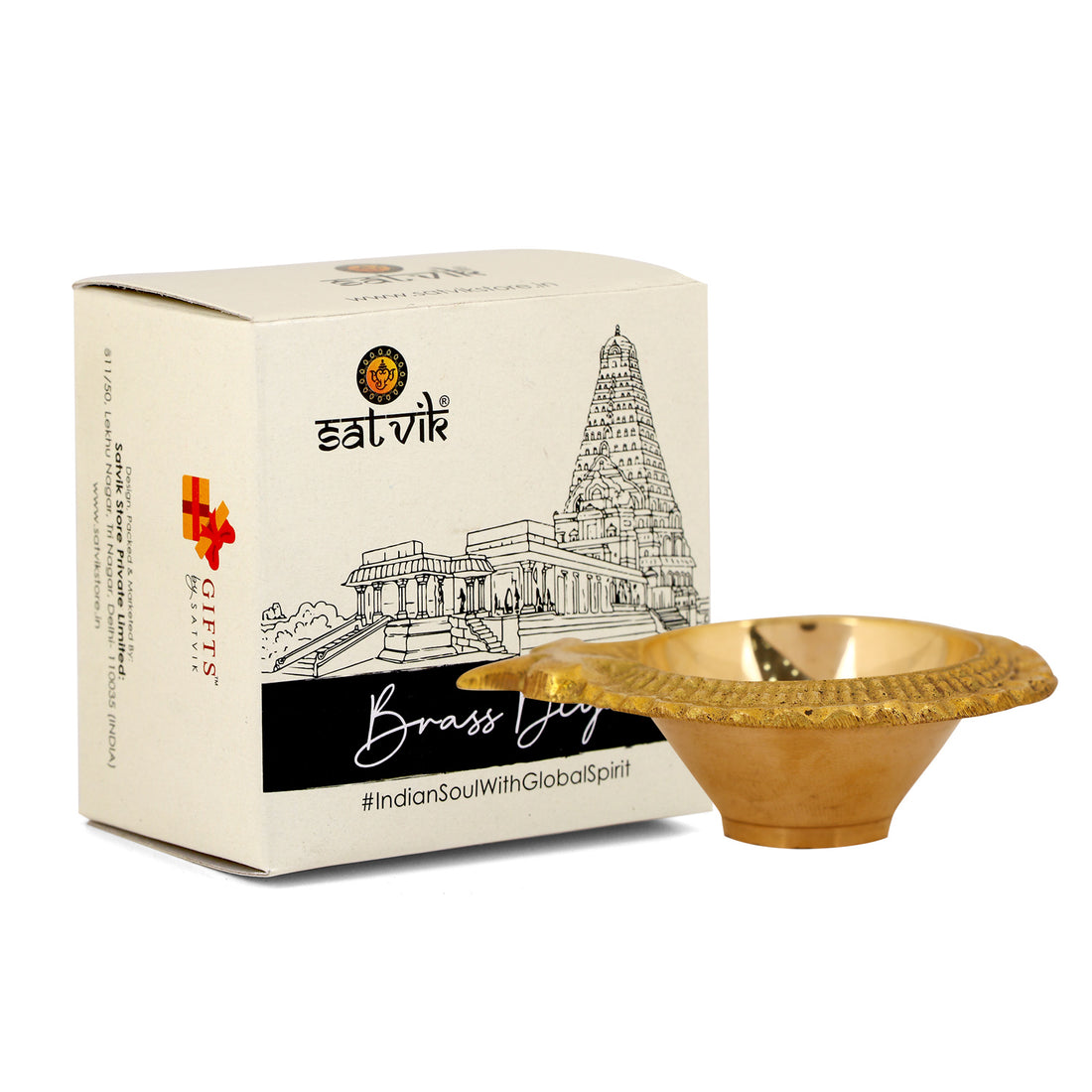 Pure Brass Lakshmi Diya
