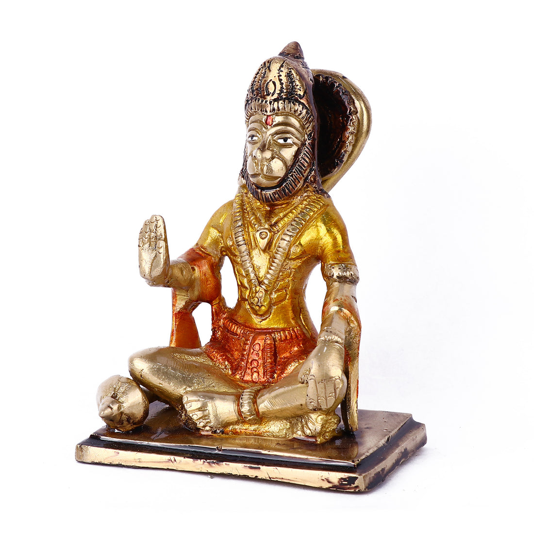 4.7 Inch Blessed Brass Hanuman Idol