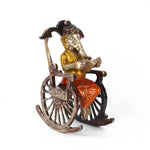 4.5 Inch Pure Brass Reading Book Ganesha Statue