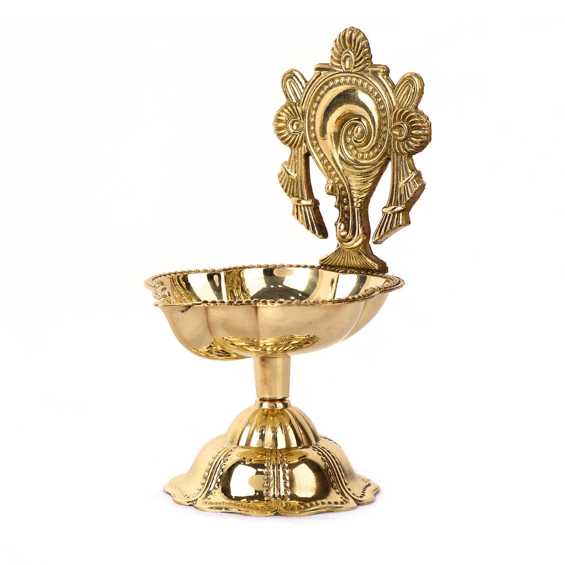 Magnificent Designer Shankh Brass Diya