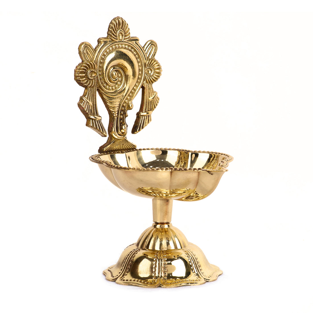 Magnificent Designer Shankh Brass Diya