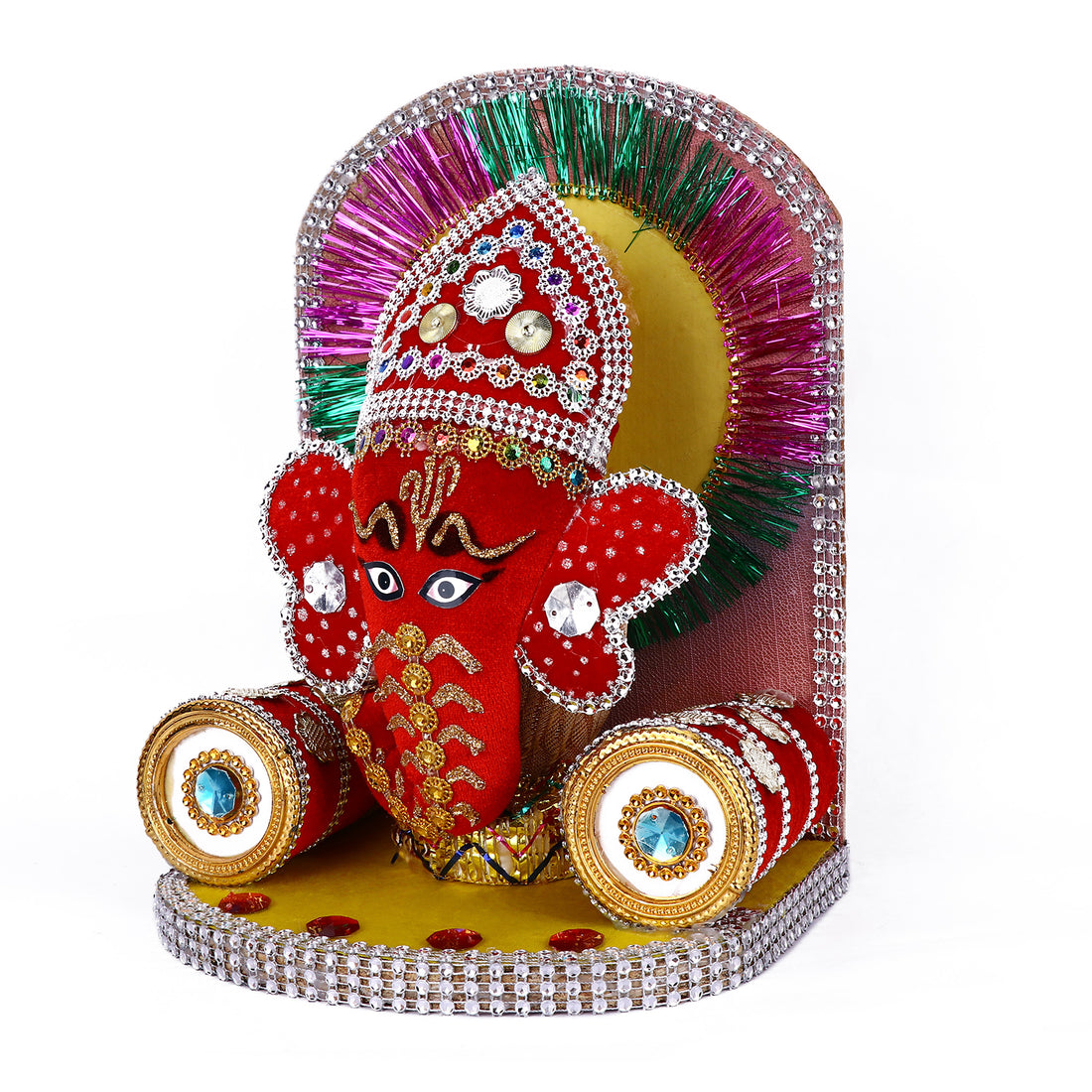 Ganesha Singhasan (Pink)