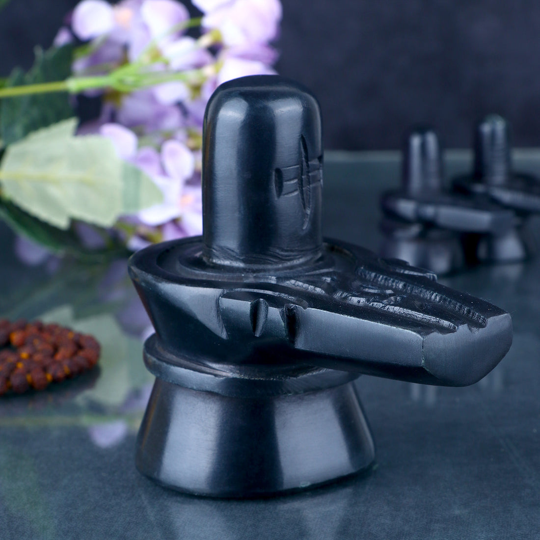 Black Stone Shivling (10cms)