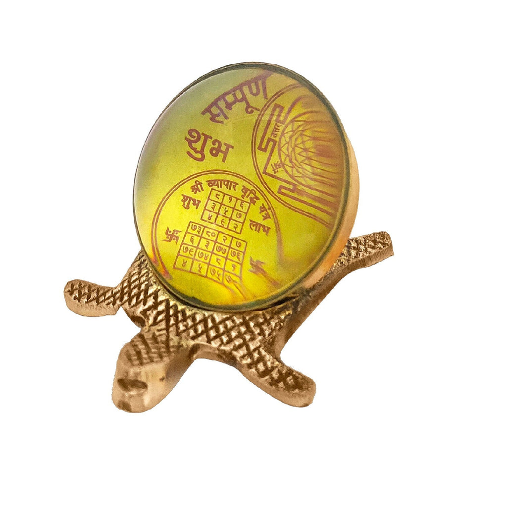 Feng Shui Turtle with Glass (Shree Yantra) Puja Store Online Pooja Items Online Puja Samagri Pooja Store near me www.satvikstore.in