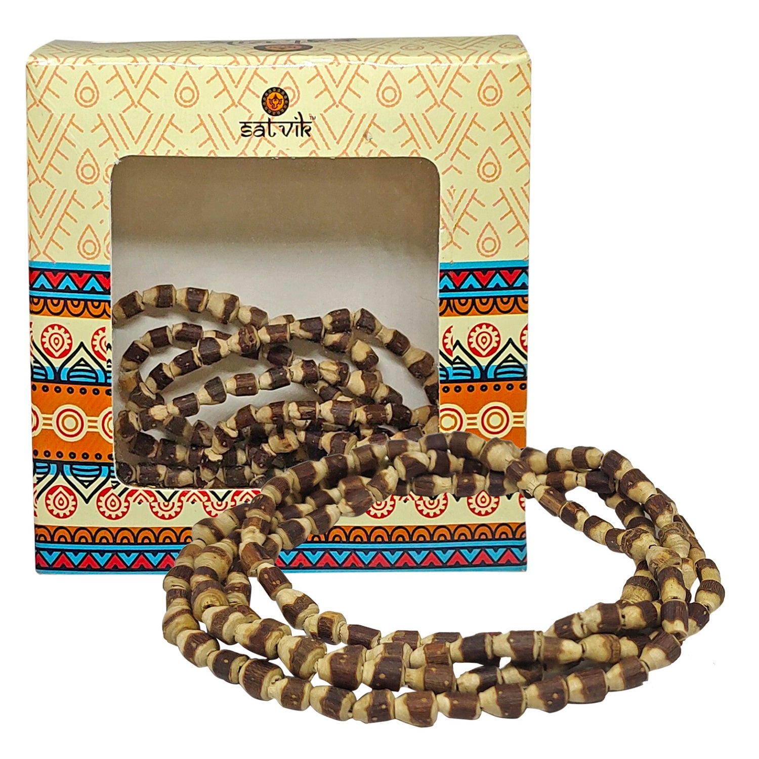 Just Devotional | Original Tulsi Mala 108+1 Rough Beads with 1 Cotton  Gaumukhi Japa Bag from Vrindavan : Amazon.in: Home & Kitchen