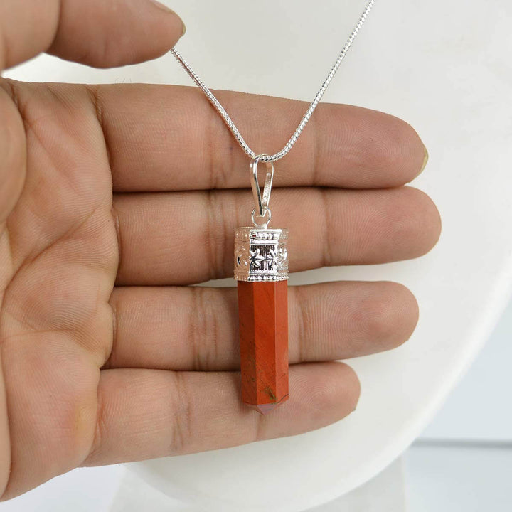 Red Jasper Wire Wrapped Double Terminated Crystal Wand Pendant | The Magic  Is In You