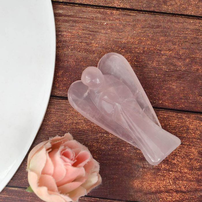 Rose Quartz Crystal Angel – Healing Energy & Love