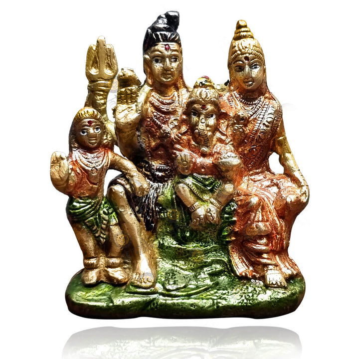 Brass Sampurna Shiv Parivaar Idol Puja Store Online Pooja Items Online Puja Samagri Pooja Store near me www.satvikstore.in