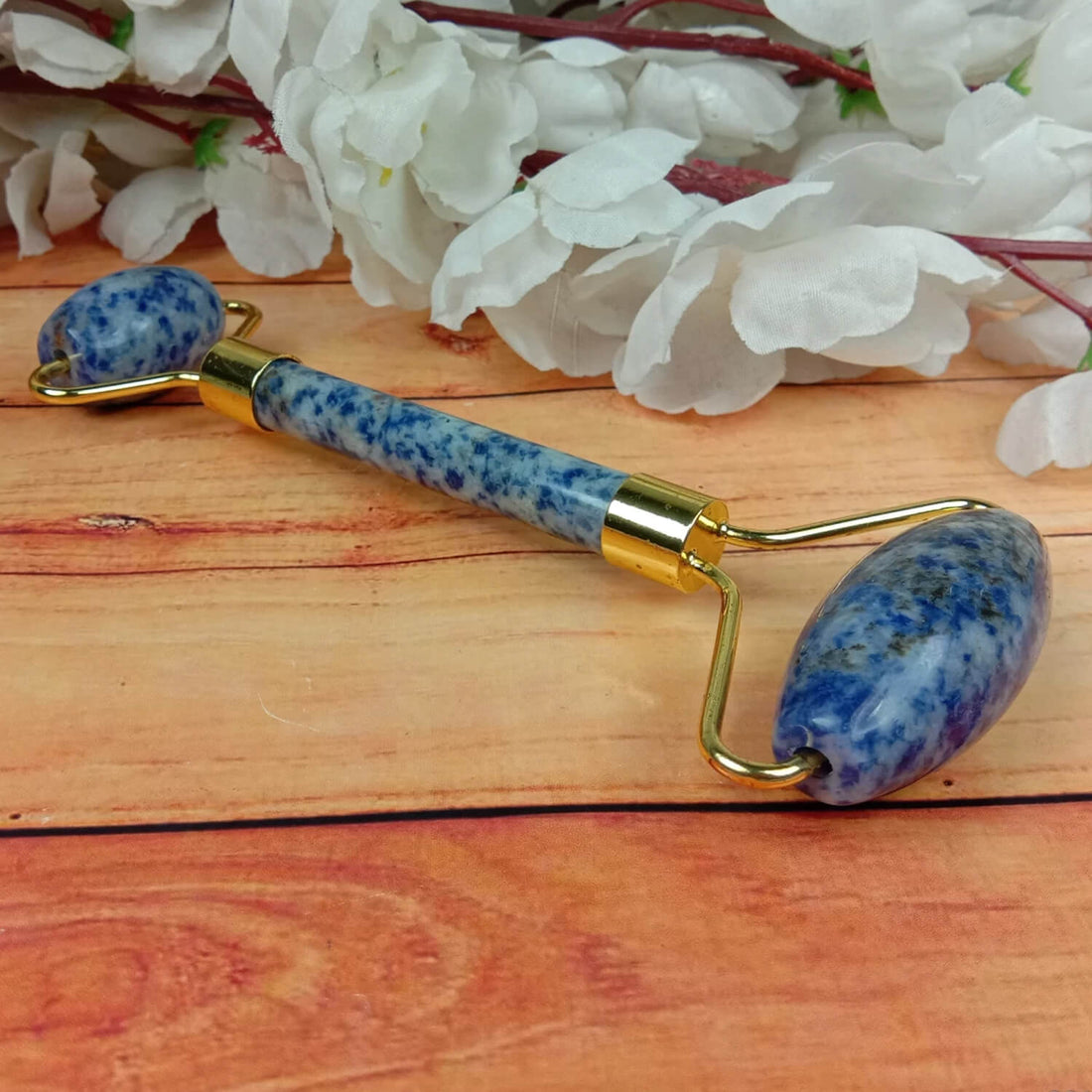 Sodalite Face Roller with Gua Sha – Skin & Energy Balance