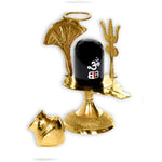 Elegant Brass Shivling - 5 Inch