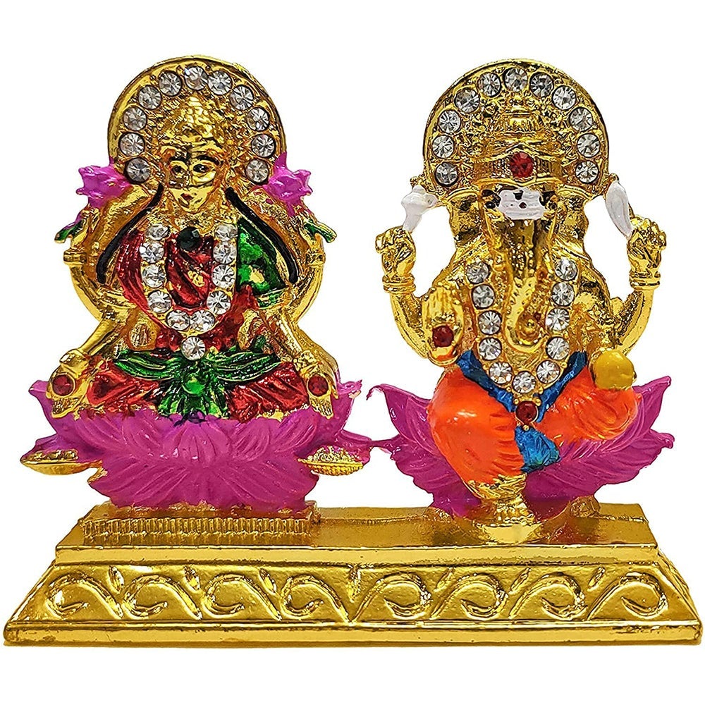 Laxmi Ganesh (Metal) Puja Store Online Pooja Items Online Puja Samagri Pooja Store near me www.satvikstore.in