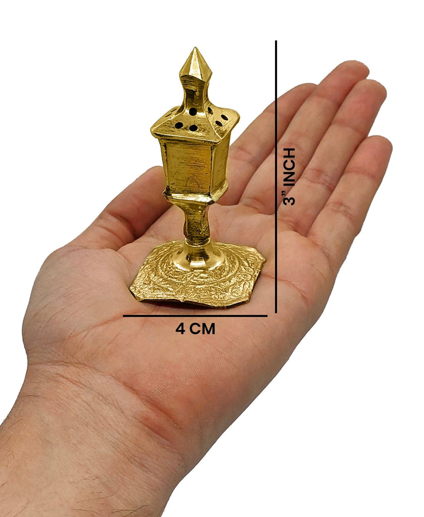 3 Inch Pure Brass Agarbatti Stick Stand Puja Store Online Pooja Items Online Puja Samagri Pooja Store near me www.satvikstore.in