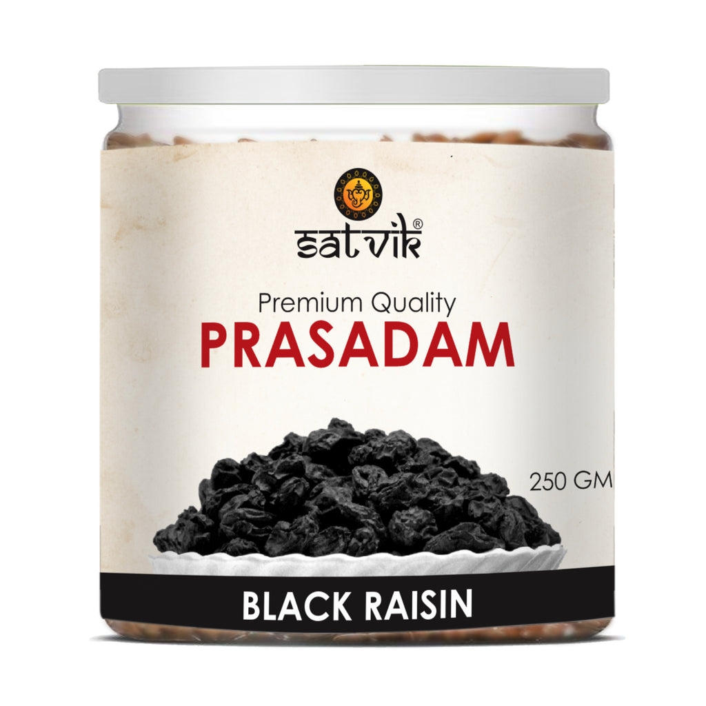 Black Raisin ( Kali Drakh)-250gm Puja Store Online Pooja Items Online Puja Samagri Pooja Store near me www.satvikstore.in