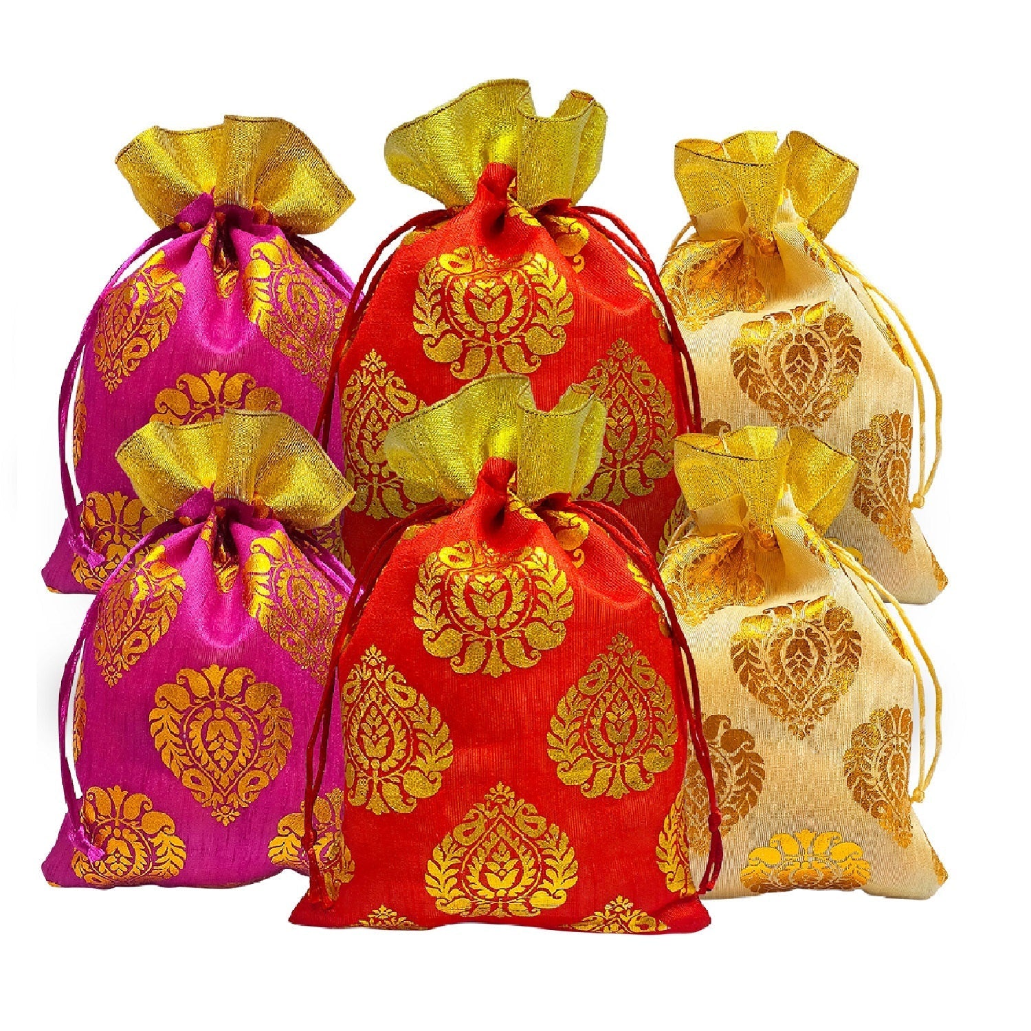 Handmade Designer Potli Dry Fruit Favour Pouches –
